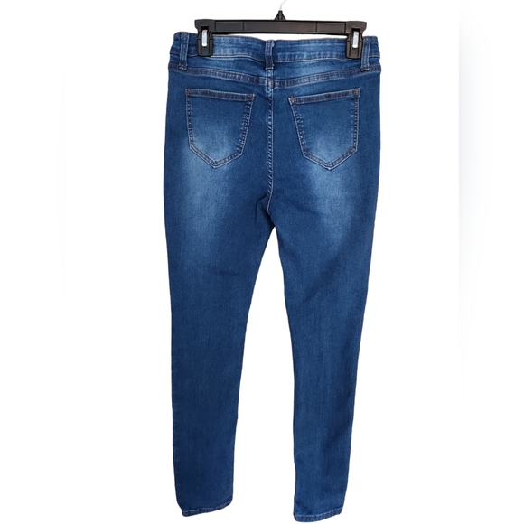 Best Quality Brand Plus Womens Jeans Distressed Destructed Skinny Jeans size 13 - Picture 4 of 5